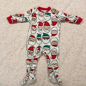 Carter's Red and White Santa Footie